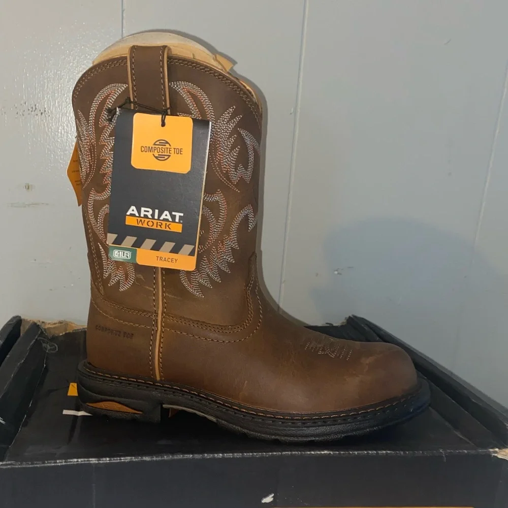 Ariat women’s Tracey pull-on composite toe dusted brown size 8 4LR - Picture 1 of 12